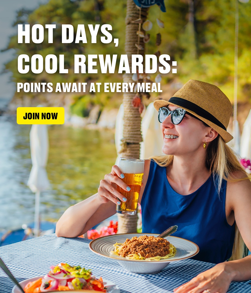 Hot days, cool rewards: points await at every meal