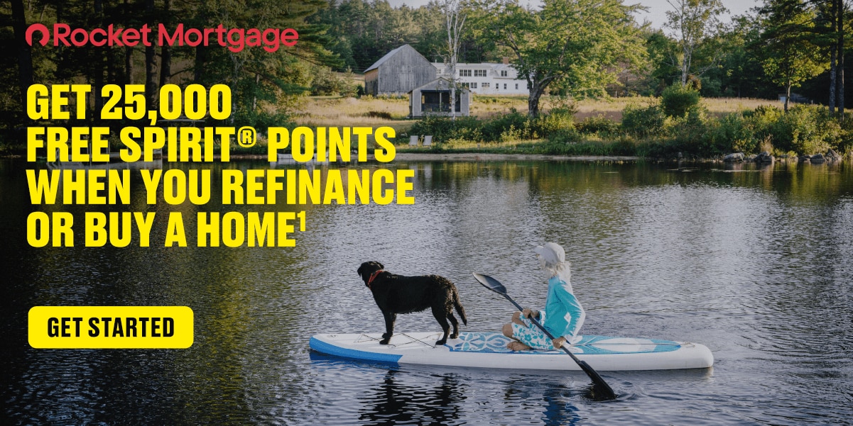 Get 25,000 Free Spirit Points When You Refinance Or Buy A Home