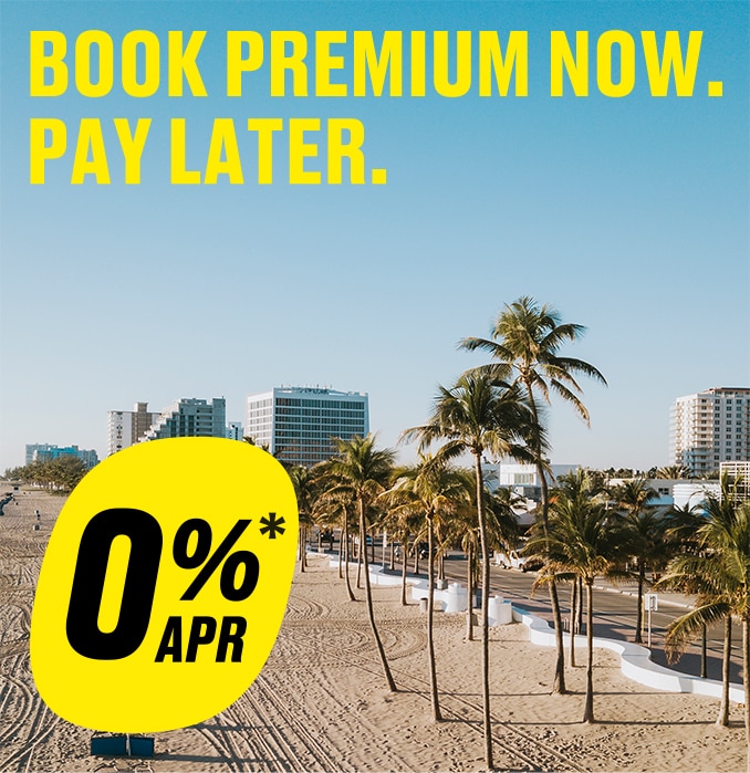 Book now, pay later with 0% APR* for a limited time