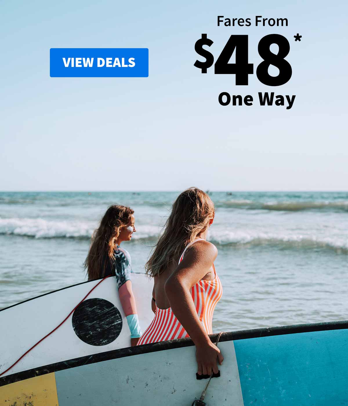 Fares From $48* One Way