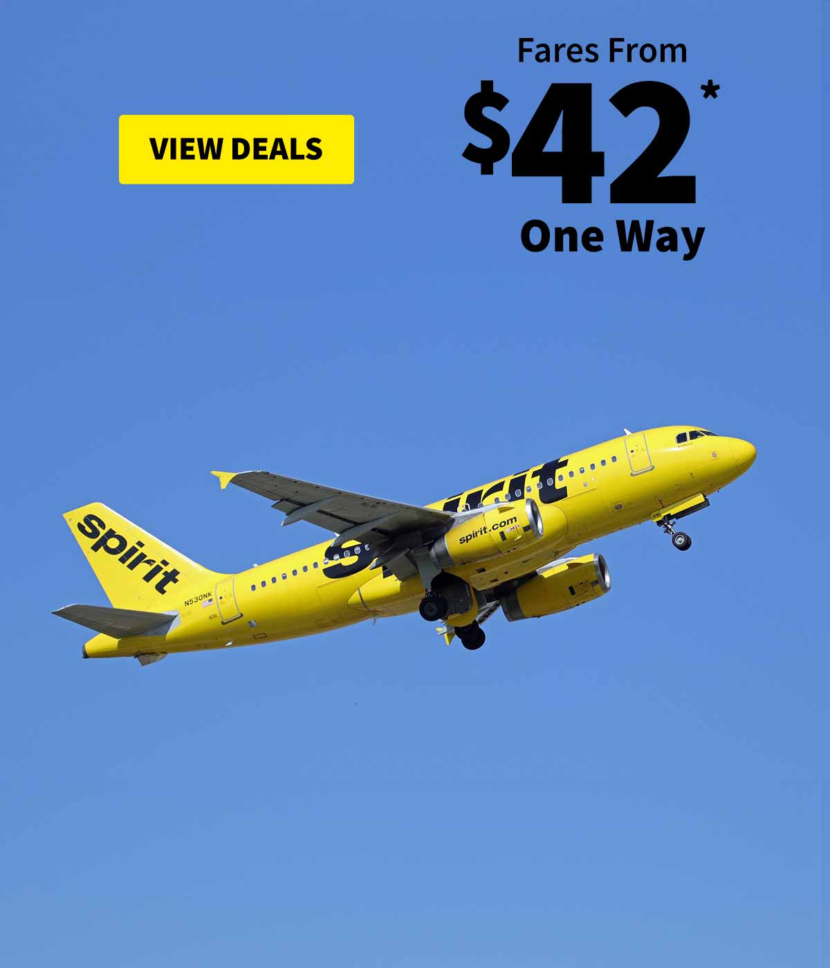 Fares From $42* One Way