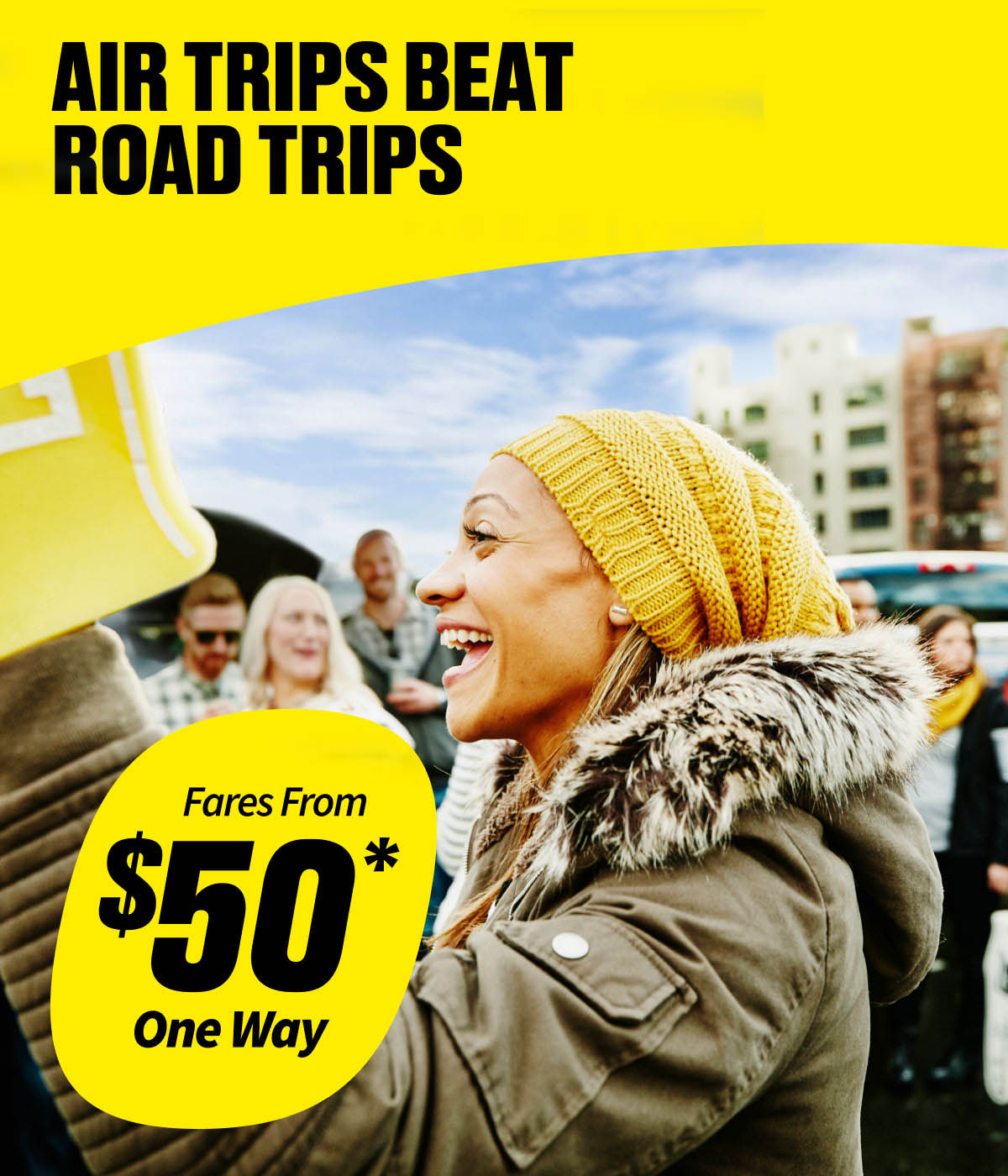 Fares From $50 One Way