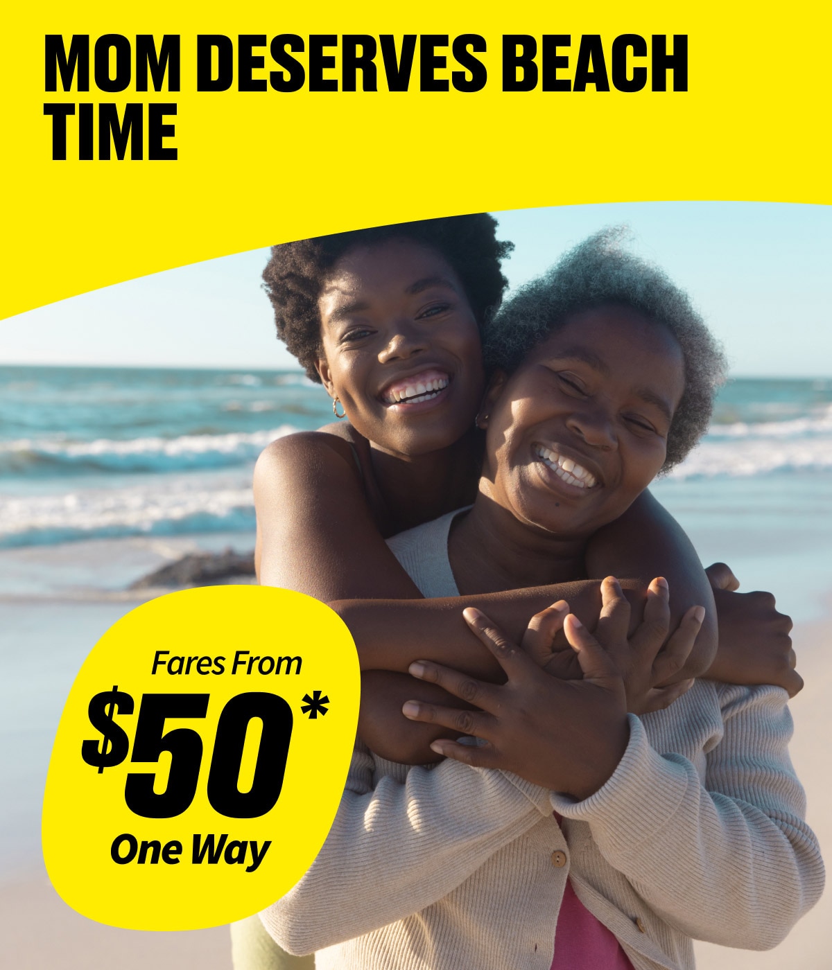 Fares From $50* One Way